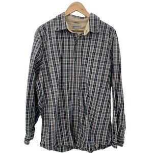 Carhartt Button-Down Plaid Shirt Relaxed Fit Large